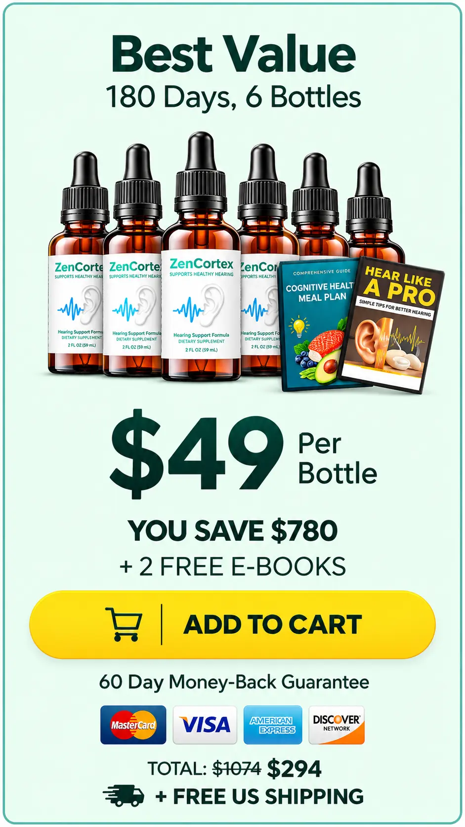 ZenCortex 6 Bottle Price